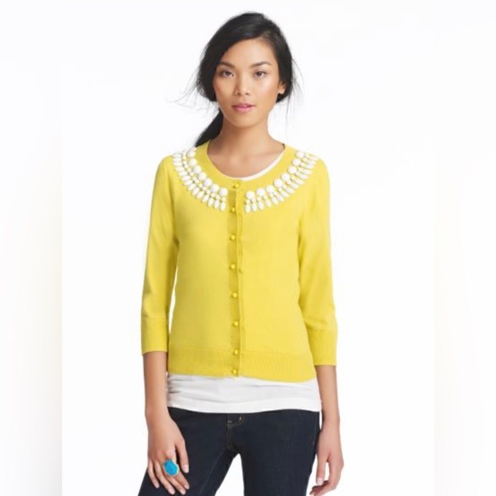 New! Kate Spade Kati Cardigan With Beads Sz M